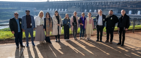 Comitiva do Centro George Pompidou, da França, visita Itaipu